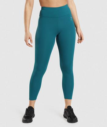 Legginsy Damskie Gymshark Speed Turkusowe | PL 2298FDN